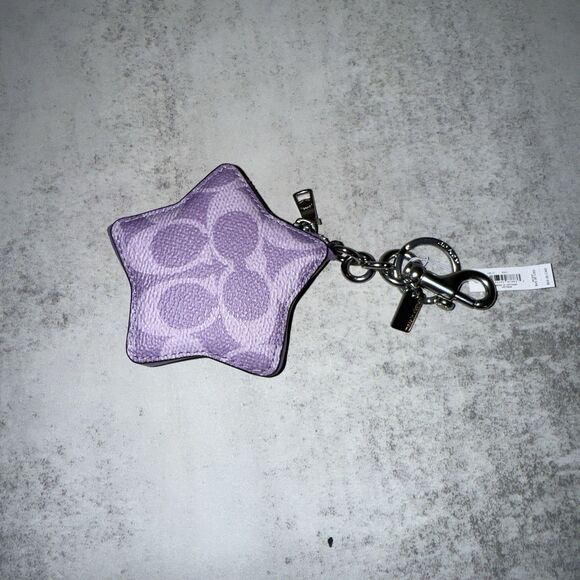Coach Purple Silver Iris Star Charm *WE SHIP DAILY *5 STAR SELLER* - Picture 3 of 4